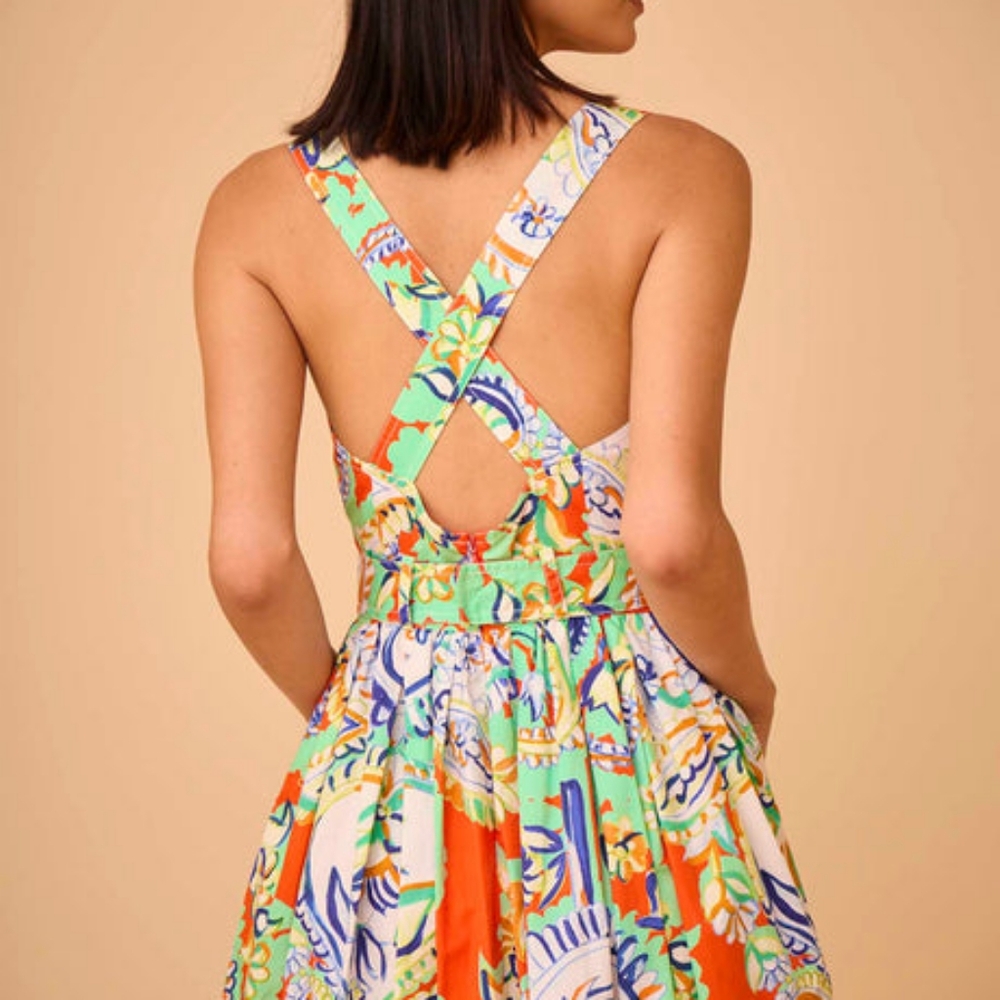 Hunter Bell Paisley Maxi Dress NWT Sz 6 - Picture 3 of 3